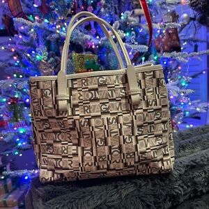 🤍Salvatore Ferragamo Gancini-print small tote bag🤍